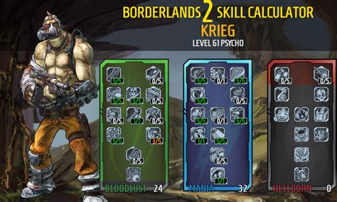 borderlands 2 krieg leveling build.